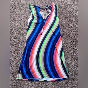 Trina Turk Mid Century Modern Rainbow Dress Women’s Size XS Brand New